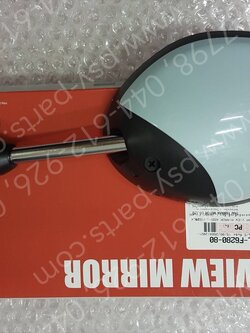 กระจกส่องหลัง FILANO 125, GRAND FILANO แท้ๆ ซ้าย-สีเขียวอมฟ้า (1611) 2BL-F6280-80, 2BL-F6280-81