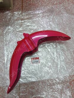 บังโคลนหน้า SUPER CUB/ไฟกลม แท้ๆ สีชมพูเข้ม (R309) 61100-K1M-T00ZC