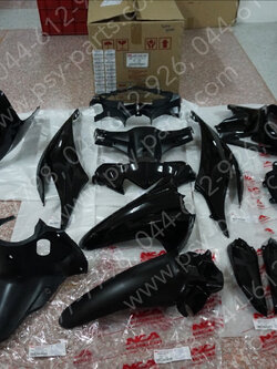 พลาสติกชุด WAVE 110-I/14, WAVE 110-I/12 สีดำ (A35) 