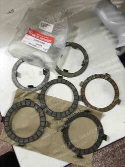 แผ่นคลัทช์ชุด CRYSTAL, RC 110, ROYAL, SPRINTER 110, SWING แท้โรงงาน