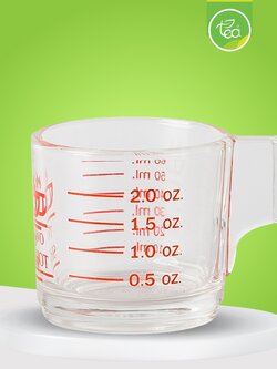 แก้วตวง 2 shot มีหูจับ Measuring cup 2 shot with handle DELISIO (1ชิ้น) จำหน่ายโดย ทีอีเอ