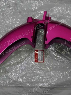 บังโคลนหน้า DREAM SUPER CUB/ไฟกลม แท้ๆ สีชมพูบานเย็น (P190) 61100-K76-T60ZD 