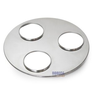 ฝาหม้อกาแฟ 3 ช่อง Chef 36 ซม. ตราหัวม้าลาย-ไพรเวท