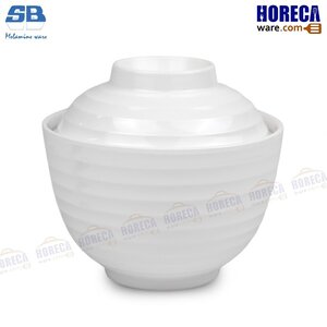 4-inch wavy miso bowl [cream color] smiling fish