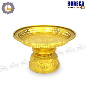 [Gold] Khantok tray 22 cm. Seal