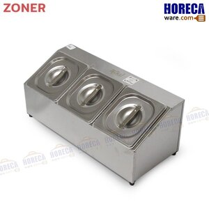 ที่วางอ่าง 1/6 แบบเอียง 3ช่อง โซนเนอร์