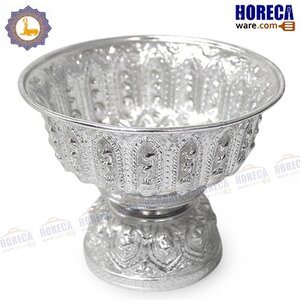Lao pattern tray, silver, 18 cm, seal