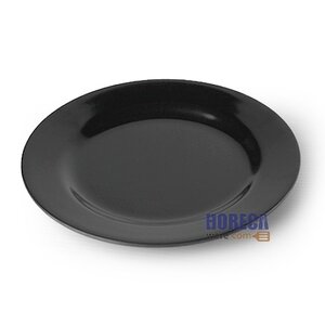 จานกลมตื้น 6.5 ซม สีดำ ตราเอสบี