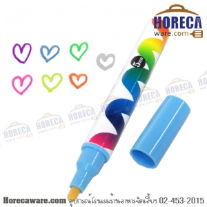 ปากกาชอล์กน้ำสีสะท้อแสง สีฟ้า โรบิน [rbn-fc-521s-bl]