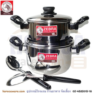 ชุดหม้อหุงต้ม Tiger 6ชิ้น หัวม้าลาย [185442]