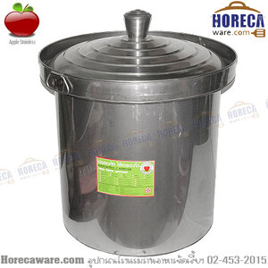 Mee pot (noodle pot with trough) 45 cm. 3 compartments, apple [ap18018]