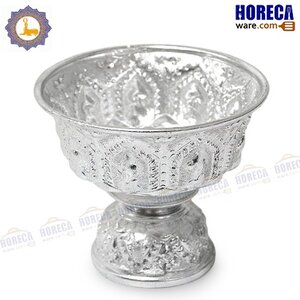 Lao pattern tray, silver, 14 cm, seal