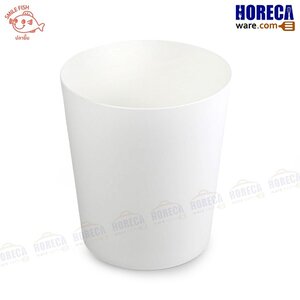 ถังขยะกลม 7.5 ลิตร สีขาว ปลายิ้ม