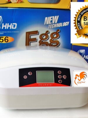 เครื่องฟักไข่ 56 ฟอง รุ่น CF-56X ระบบอัตโนมัติ มีไฟ LED ส่องเชื้อไข่ในตัว