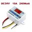 เครื่องควบคุมอุณหภูมิ 24V 10A 240W XH-W3002 Digital Thermostat Temperature Control Switch Temperature Controller Digital Display Mini Thermostat Switch with Water-resistant Sensor Probe