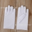 ุถุงมือเด็กออกงานสีขาว สีแดง แบบเรียบ ผ้ามันเงา ใส่สบาย ยืดหยุ่น