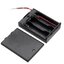 รางถ่าน AA 3 ก้อน 4.5V มีสวิตช์ ฝาปิด พร้อมสายไฟ 3 Slots AA Battery Box Battery Holder Board with Switch for 3xAA Batteries DIY kit Case