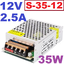 12V 2.5A 35W Model S-35-12 Aluminum Case Switching Power Supply AC110V 220V to DC12V แหล่งจ่ายไฟ สวิทชิ่งเพาเวอร์ซัพพลาย