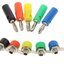 ปลั๊กกล้วย ตัวผู้ 4mm สีน้ำเงิน Banana plug head 4mm. บานานาปลั๊ก Blue color Banana Jack panel Terminal audio accessories