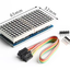 LED Matrix Driver MAX7219 IC Driver Module + LED 3mm Dot Matrix 8x16 ขนาด 65mm x 32mm สีแดง 1088AS
