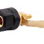 ปลั๊กกล้วย ชุบทอง ตัวเมีย 4mm สีดำ Binding post Hex Head Terminal 4 mm. Terminal Connector Binding Post Banana Plug Jack Mount 4MM Black color gold platin บานานาปลั๊ก