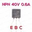 ทรานซิสเตอร์ NPN 2N4401TA 40V 0.6A General Pupose Amplifier for use as a medium power amplifier and switch requiring collector currents up to 500 mA.