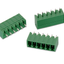 2EDG5.08-6P Plug-in Terminal Block 6 pin Sealed straight pin socket Male 300V 15A Pitch 5.08mm Wire Range 28-12AWG ตัวผู้
