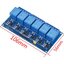 Relay 6 Channel 5V Relay Module Board Shield with Optocoupler Support High and Low Level Trigger for Arduno รีเลย์ 6ch