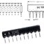 Network Resistors 10K 9 pin A09-103 Exclusion row R-Pack