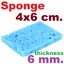 ฟองน้ำเช็คหัวแร้ง ขนาด 4x6 cm แผ่นสีฟ้า Welding Cleaning Blue Sponge Pads Tool