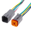 DT04-6P 6 PIN 16AWG 10A Automotive waterproof connector male and female 30CM plug IP65 DEUTSCH Docking harness