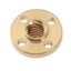 แกนสกรูขนาด 8mm. ยาว 100mm. ระยะเกลียว 2 mm. Lead Screw Dia 8mm Length 100mm pitch 2mm. with Nut T8 Lead Screw for RepRap 3D Printers Parts Trapezoidal Screw Copper Nuts