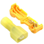 T-TAB ตัวเชื่อม สายไฟ แบบล็อค ไม่ต้องปอกฉนวน สีน้ำเงิน สำหรับสายไฟ 2.5-4.0 sq.mm. (14-12 AWG) T3 T-type 2.5-4.0 sq.mm. free wire quick connection terminal connector clip connector