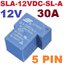 Relay 12V 30A SLA-12VDC-SL-A-(5 PIN) coil 12V Power Relay รีเลย์ 5 ขา