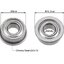 แบริ่งแบบมีปีก F684ZZ flange Ball Bearing 4x9x4mm ใส่แกน 4mm Bearing steel 4*9*4mm High Quality Chrome Steel ตลับลูกปืน แบริ่งมีขอบข้าง