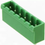 2EDG5.08-6P Plug-in Terminal Block 6 pin Sealed straight pin socket Male 300V 15A Pitch 5.08mm Wire Range 28-12AWG ตัวผู้