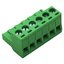 2EDG5.08-6P Plug-in Terminal Block 6 pin plug socket Female 300V 15A Pitch 5.08mm Wire Range 28-12AWG ตัวเมีย