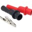 ปากคีบจระเข้ สีแดง สำหรับใช้เสียบกับสายมัลติมิเตอร์ Clips Alligator Test Clamps For Multimeter Tester Probe red color