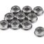 แบริ่งแบบมีปีก F684ZZ flange Ball Bearing 4x9x4mm ใส่แกน 4mm Bearing steel 4*9*4mm High Quality Chrome Steel ตลับลูกปืน แบริ่งมีขอบข้าง