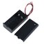 รางถ่าน 9V มีสวิตช์และฝาปิด 9V Battery Storage Case Plastic Box Holder With Leads ON/OFF switch cover
