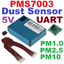 PM2.5 เซ็นเซอร์ตรวจจับฝุ่นละออง วัดคุณภาพอากาศ PMS7003 G7 Sensor Module Air Particle Dust laser Sensor