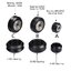 Openbuilds Plastic wheel POM Big wheel (with bearing) Bore 5 mm. Passive Round wheel Idler Pulley Gear perlin wheel & V type groove passive for V-slot C-beam