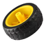 ล้อรถสีเหลือง ขนาด 65มม. ใช้กับ TT Motor 130 Motor Car Wheels robot car wheels Smart Car Robot Gear Motor for Arduino