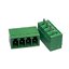 15EDG 3.5-4P Plug-in Terminal Block 4 pin Sealed straight pin socket Male 300V 8A Pitch 3.5mm Wire Range 26-16AWG ตัวผู้