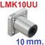 LMK10UU 10mm flange linear bearing 10x19x29 mm seat square flange LMK linear motion bearing linear extension motion slider