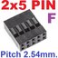 Dupont 2x5Pin Pitch 2.54mm double row Shell Housing Female Plug Connector 2*5pin ตัวเมีย