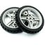 ล้อยาง 6514 TT motor free wheel cross-axis robot smart car narrow wheel 65mm motor tracking line
