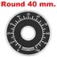 0-100 dial scale Round 40mm plate aluminum sign A03 knob cap WTH118 RV24 WX050 potentiometer
