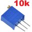 Trimpot 10k ปรับหมุนได้ 25 รอบ 3296W 25 Turn 0.5w potentiometer adjustable resistance
