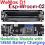 WeMos D1 Esp-Wroom-02 (ESP8266) Motherboard Mini WIFI NodeMcu Module 18650 Battery Charging NodeMcu Development Board PWM I2C
